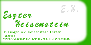 eszter weisenstein business card